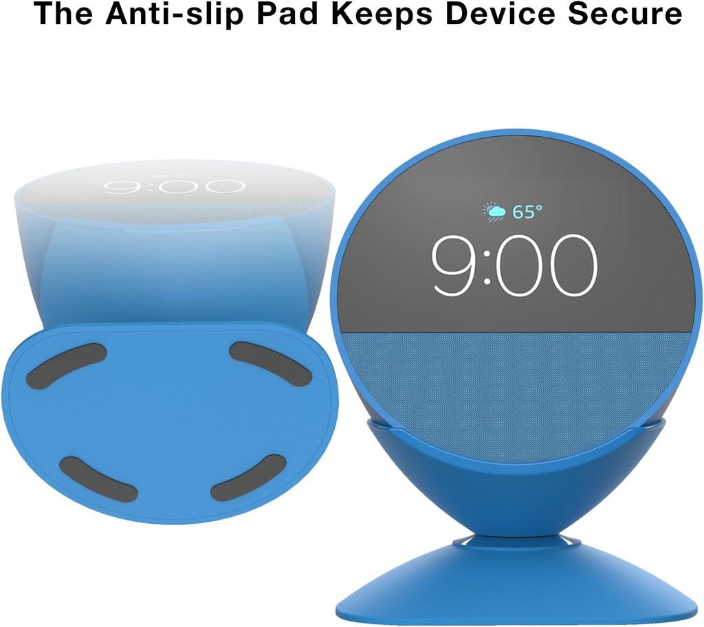 Charging Stand for Echo Spot with USB-C and USB-A Charging Ports for Multiple Devices, Echo Spot Stand Charging Station for iPhone Cellphones and Earbuds (Blue) - view 7