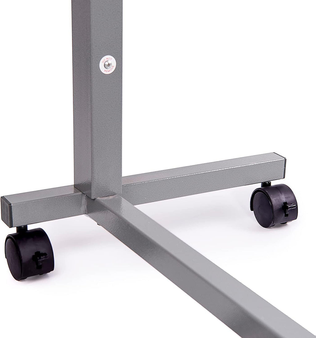 Medical Cart Adjustable Overbed Table with Wheels – Rolling Bedside Table for Hospital, Portable Standing Cart & Laptop Desk for Bed, Couch, Wheelchair - view 6