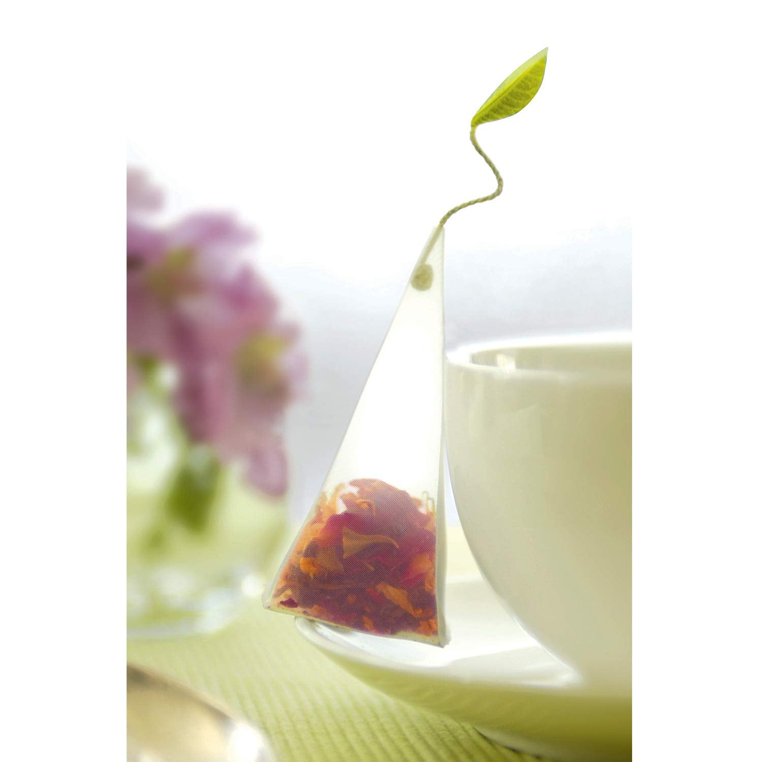 Tea Sampler, 10 Pyramid Infuser Bags, Premium Tea Gift Set | Herbal Tea Petite Presentation Box, 2 of Each Blend, Individually Wrapped, Giftable Presentation Box for Tea Lovers - view 8