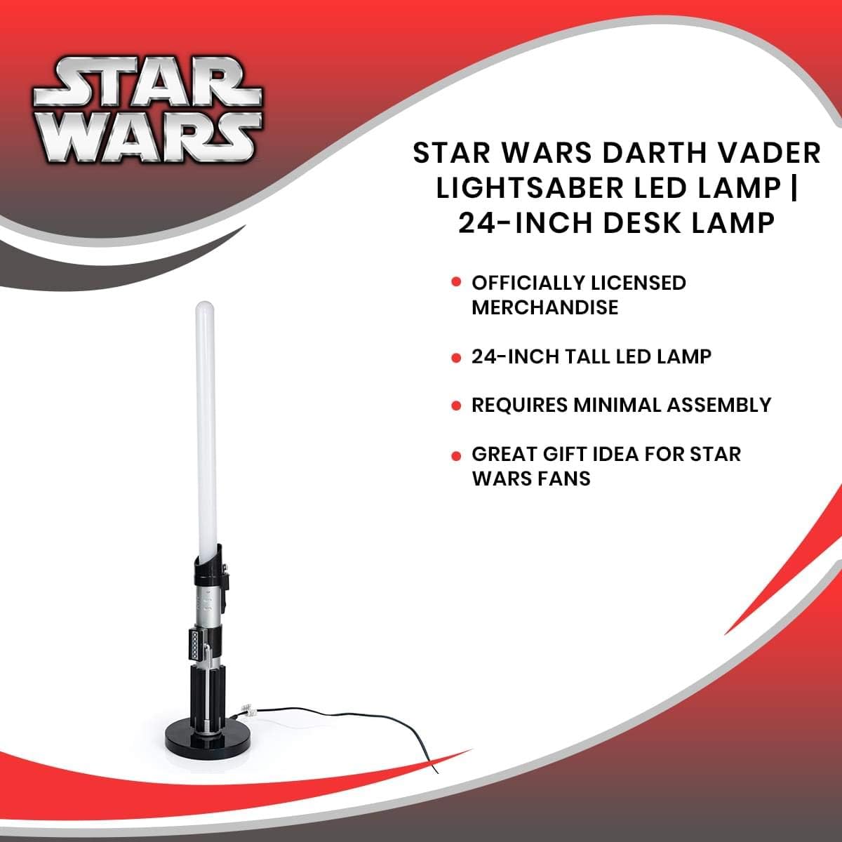 Darth Vader LED light | desk lamp | night light | 24 inches - view 7