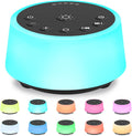 Sound Machines with 10 Colors Night Light 25 Soothing Sounds and Sleep White Noise Machine 32 Volume Levels 5 Timers Adjustable Brightness Memory Function for Adults Kids Baby