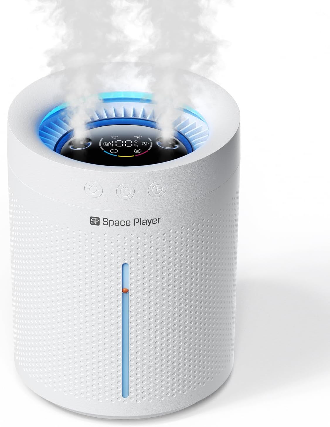 Cordless Air Humidifier for Bedroom Baby, 3L Top Fill Dual Spray Portable | Tap & mineral water safe: easy clean 3L cordless home humidifier with dual spray, 4000mAh battery, 30H & auto shut-off
