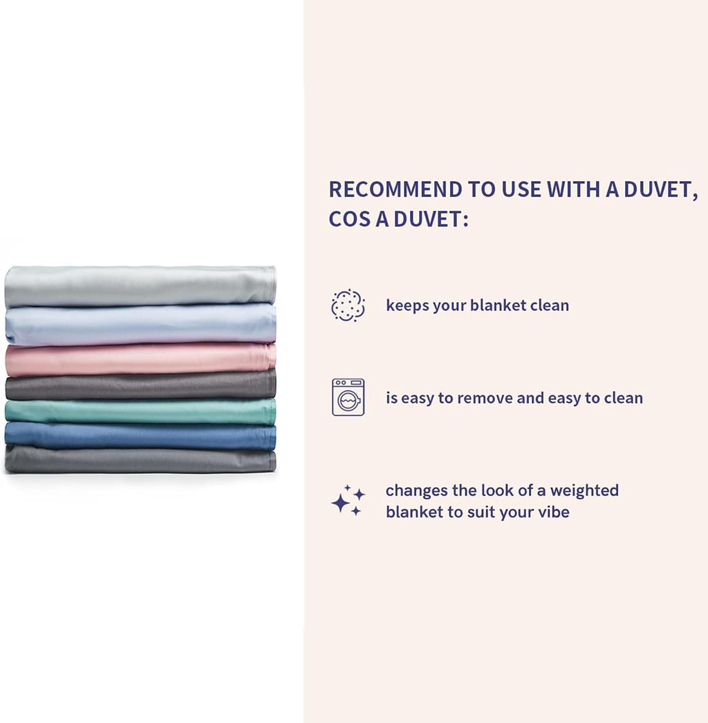 10lbs Weighted Blanket for Adults, Heavy Bed Throw Blanket with Cooling Glass Beads for All Season Use, Ideal for ~90lbs (48x72 Inches, Twin/Full, Dark Grey) - view 7