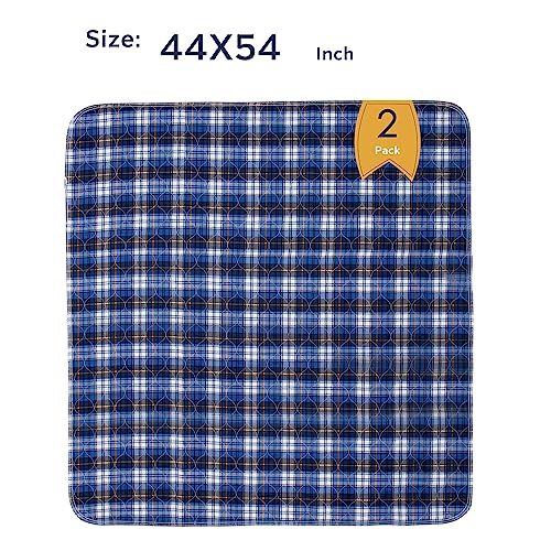 Non-Slip Bed Pads for Incontinence Washable (44" x 54"|2 Pack),Waterproof Bed Pads,Adult Washable Incontinence Bed Pads for Adults,Dog,Kids - view 2