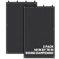 2 Pcs Sound Dampening Blanket Soundproof Blanket Grommeted General Indoor or Outdoor Use(48 x 78 Inches)