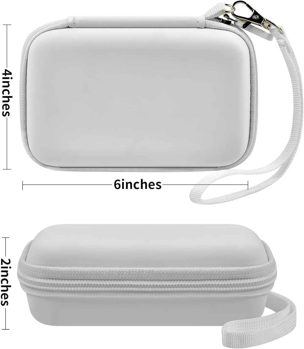 Hard case for 3-in-1 charging station | foldable charger station, hard shell case, with strap, mesh pocket, case only white - view 6