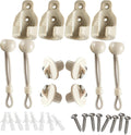 2 pack bungee kit end caps replacement parts | beige 2 pack bungee kit with end caps for outdoor roller shades. Replacement parts for indoor and outdoor use