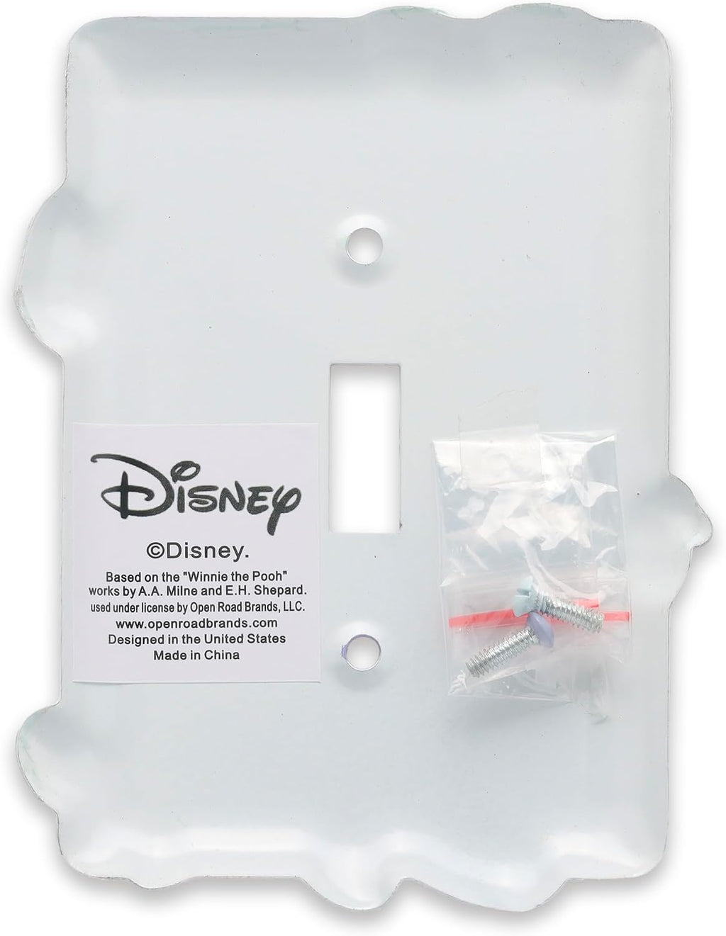 Winnie the Pooh Eeyore metal light switch plate | Eeyore switch plate decoration for kids' bedroom or nursery - view 3