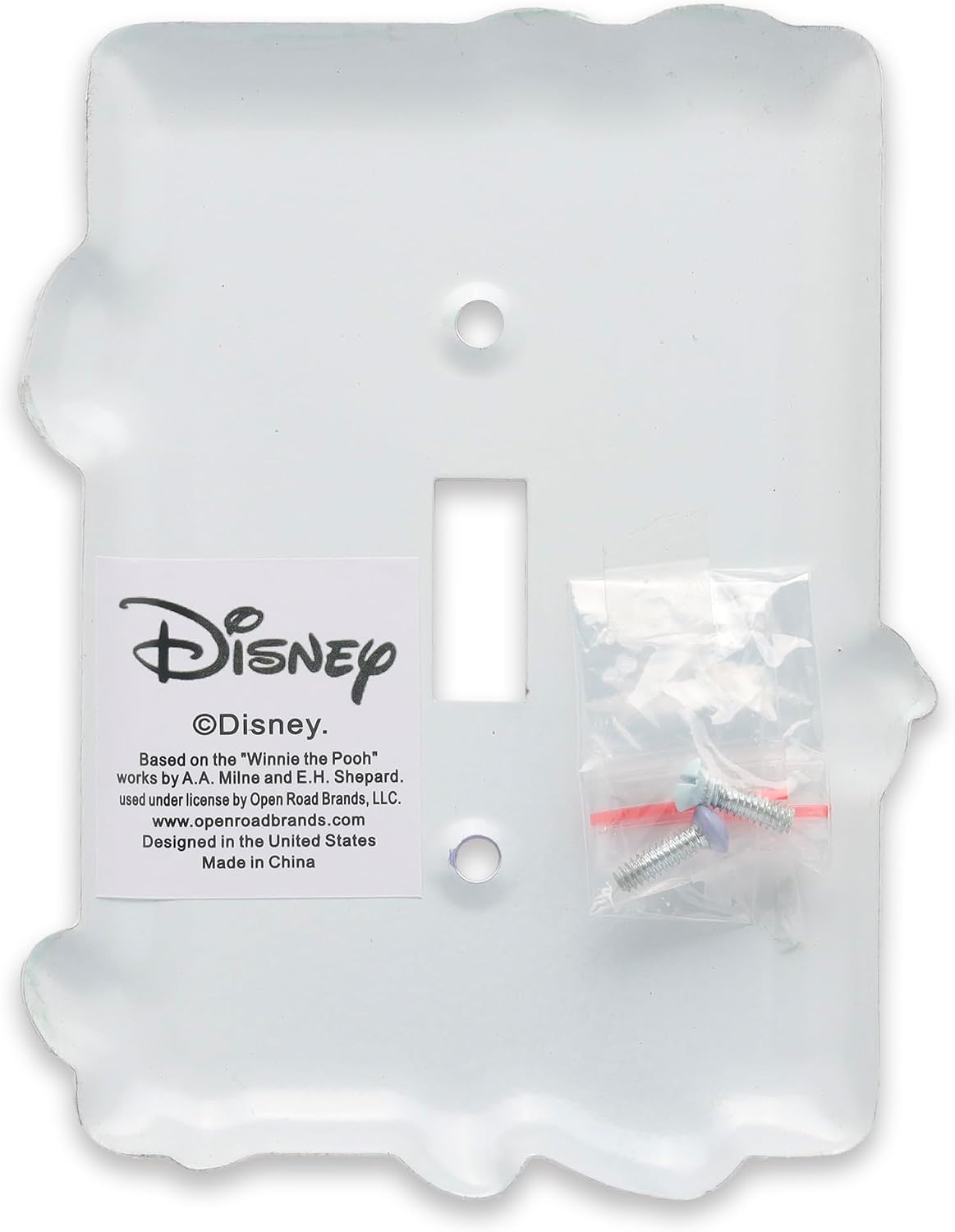 Winnie the Pooh Eeyore metal light switch plate | Eeyore switch plate decoration for kids' bedroom or nursery - view 3