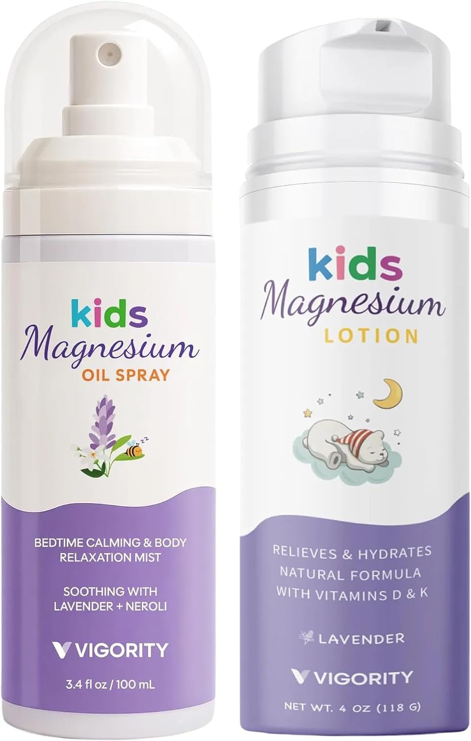 Kids magnesium lotion & magnesium sleep spray set - calming lavender magnesium oil spray for kids bedtime + soothing body lotion for nighttime legs & feet comfort, aromatherapy lavender & neroli - view 8