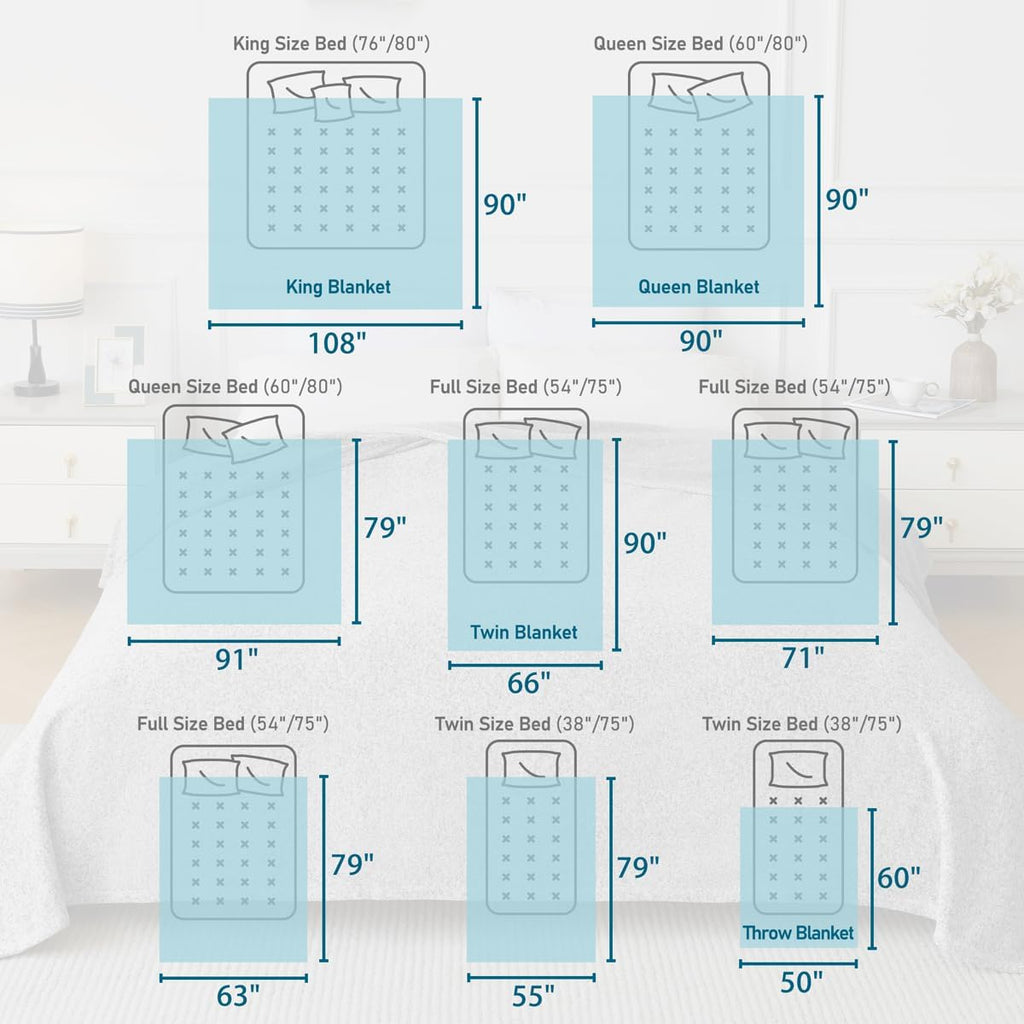Summer Sweatshirt Queen Size Blanket for Bed Lightweight Soft Thin | Breathable Jersey Blankets for Hot Sleepers in Air-Conditioned Room, Home Decor Holiday Gift, 90 X 90 Inches, Heather Camel - view 2