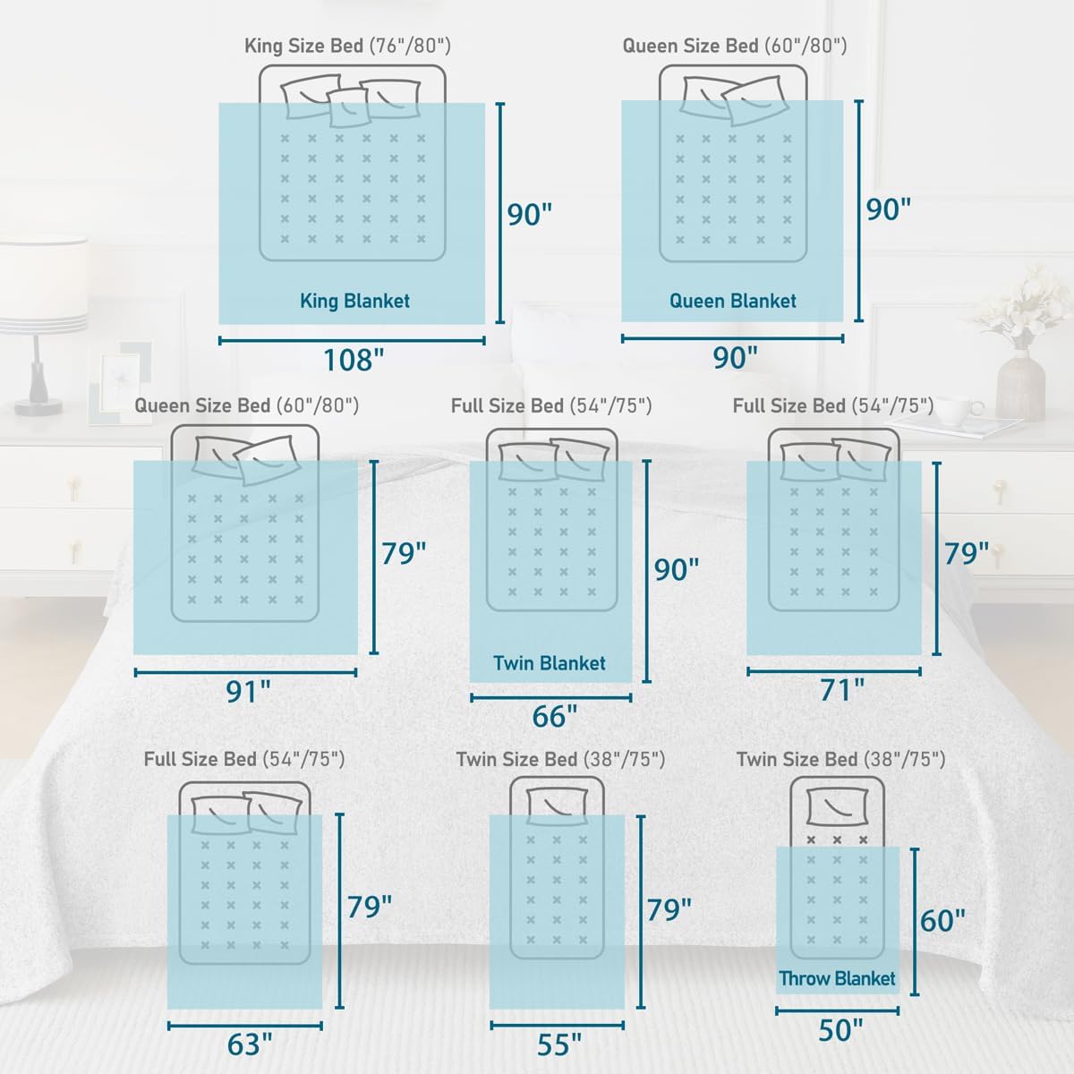 Summer Sweatshirt Queen Size Blanket for Bed Lightweight Soft Thin | Breathable Jersey Blankets for Hot Sleepers in Air-Conditioned Room, Home Decor Holiday Gift, 90 X 90 Inches, Heather Camel - view 2