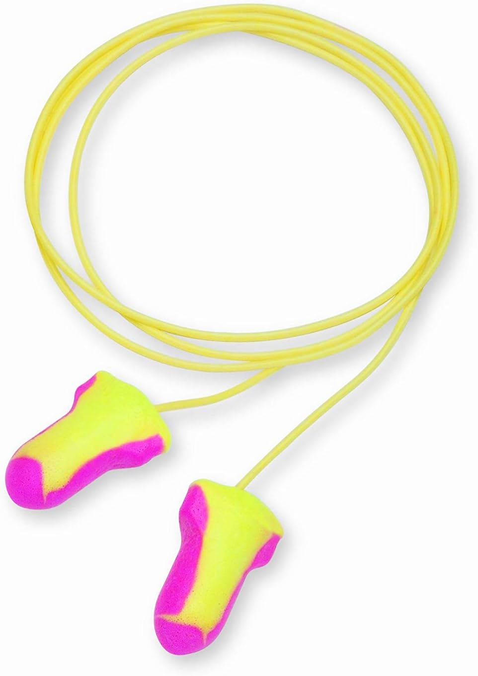 By Honeywell Laser Lite High Visibility Disposable Foam Earplugs, 100-Pairs, Pink/Yellow, LL-30