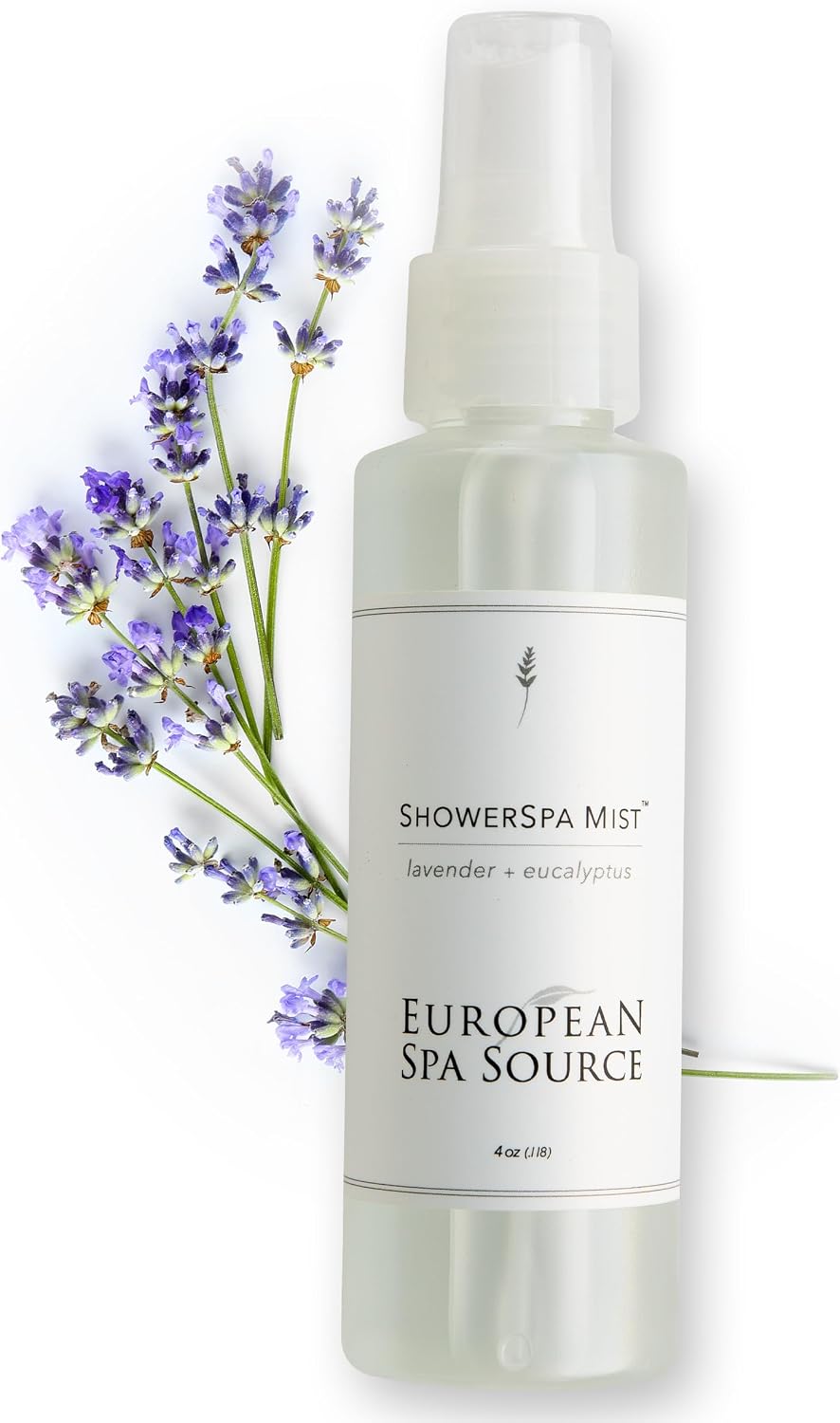 Lavender + Eucalyptus ShowerSpa Mist, 4 Fl Oz | Calming Aromatherapy Shower Spray for Tension Relief & Deeper Sleep, French Lavender Scent for Night Relaxation