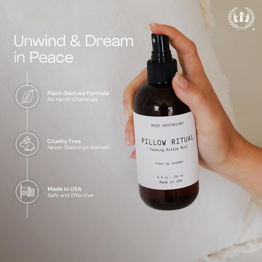 Pillow Ritual - Aromatic, Calming and Relaxing Pillow Mist, Linen and Fabric Spray - Infused with Natural Aromatherapy Essential Oils - 4 oz, Fleur du Lavender - view 6
