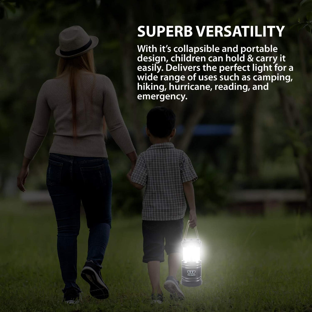 Camping Lantern, Battery Powered LED Lanterns, Survival Kits for Power Outages, Hurricane, Emergency, Portable Camping Essentials - view 3