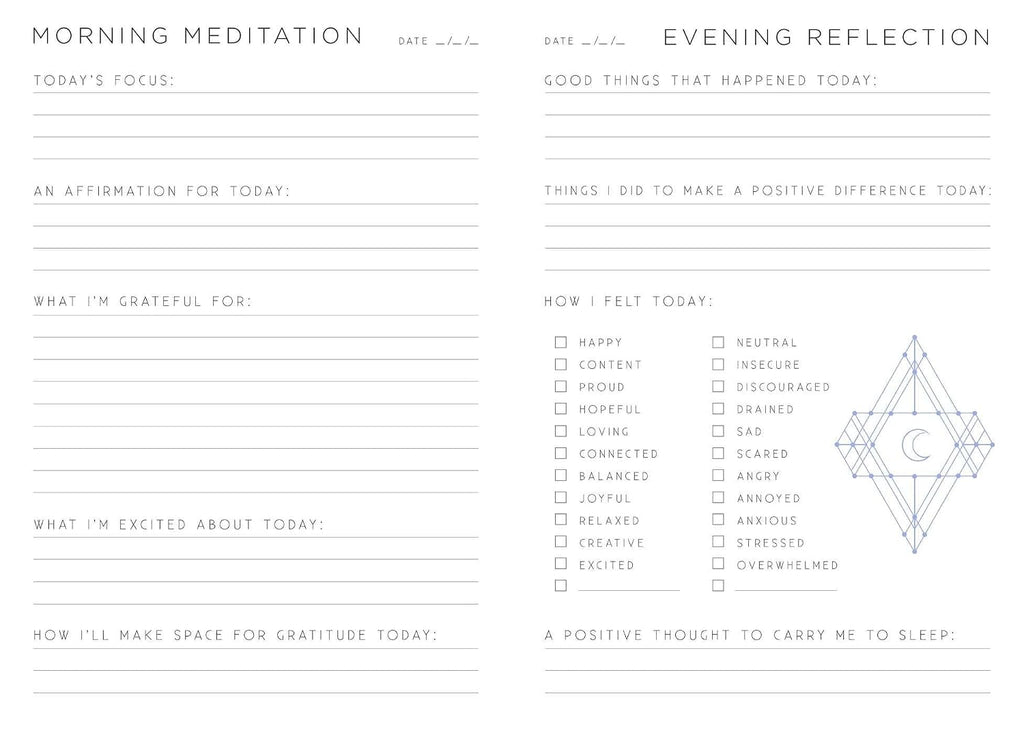 Gratitude: a day and night reflection journal (inner world) - view 6