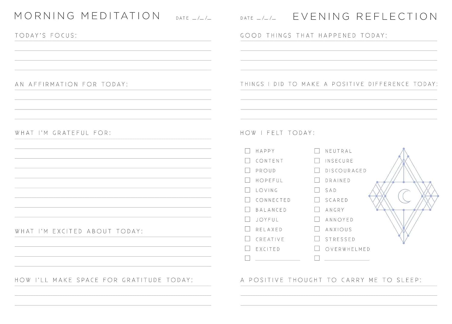 Gratitude: a day and night reflection journal (inner world) - view 6