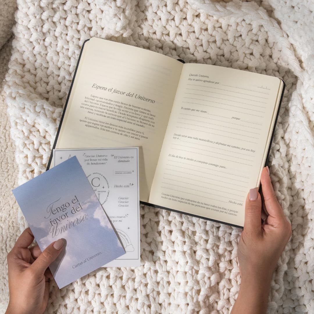 Cartas al Universo daily gratitude journal (with 160 pages) | letters to the universe| gratitude and manifestation journal | thoughtful spiritual gift - Spanish version - view 3