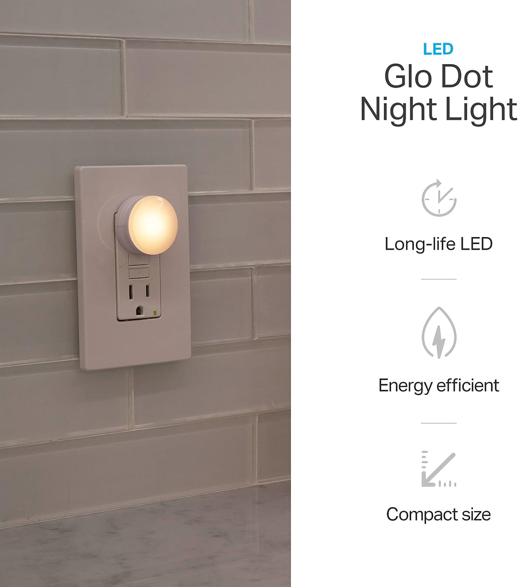 Mini LED Night Light, Plug-In, Dusk to Dawn Sensor, Warm White, Compact, UL-Certified, Ideal for Bedroom, Bathroom, Nursery, Hallway, Kitchen, 45176, 1 Pack, 6 Count | Warm White 3000K Light, Night Lights Plug Into Wall for Bedroom, Bathroom, and Nursery, - view 3