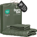 Bamtek100% Viscose Derived from Bamboo Duvet Cover Set King Size, 3 PC | Luxury Cooling Duvet Cover for Hot Sleepers, Silky Buttery Soft Comforter Cover & 2 PC King Pillowcases, Moss