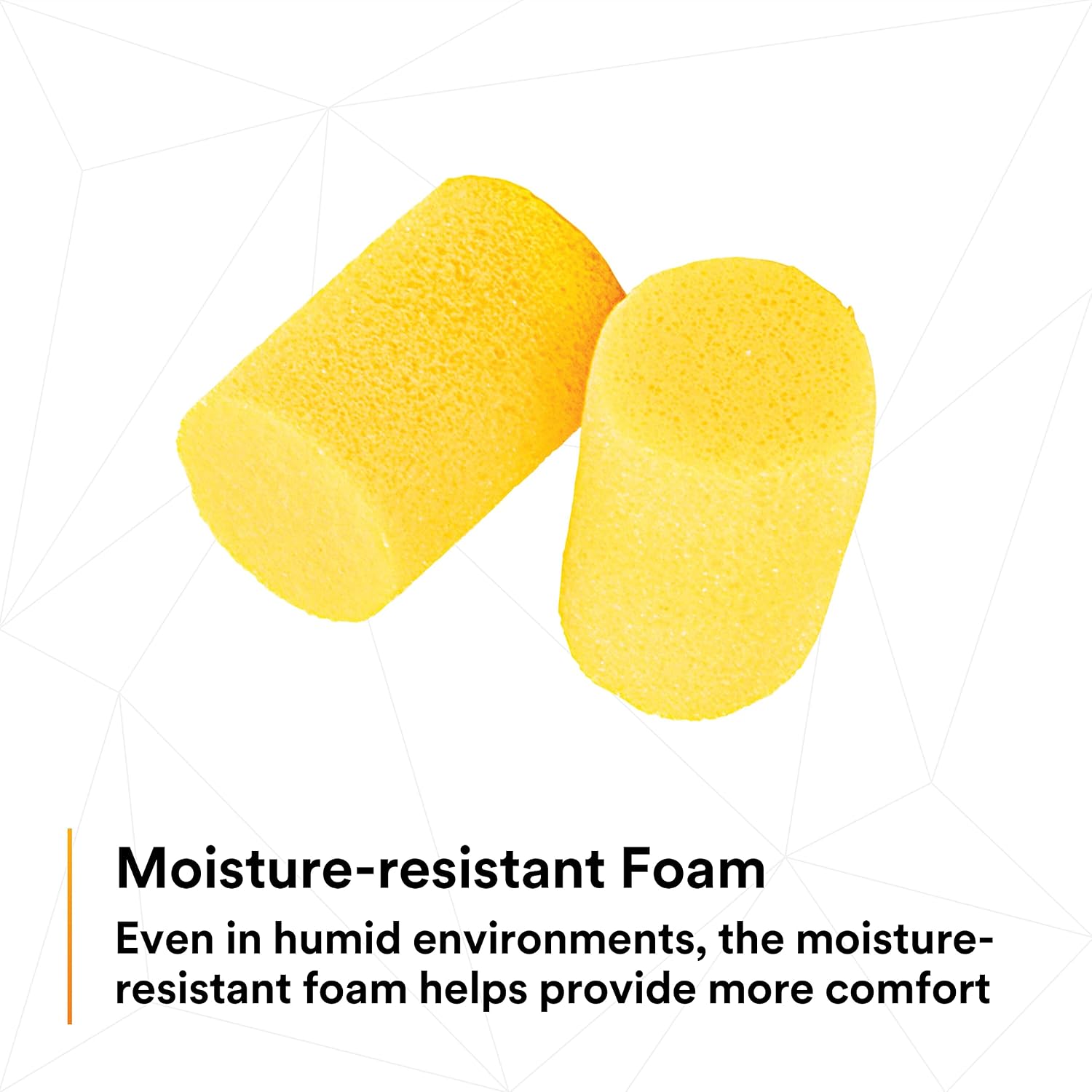 Ear plugs, classic 312-1201, 200 pairs of disposable earplugs, 1 pair/poly bag, uncorded, noise reduction rating 29 dB NRR, foam, regular size, roll down, compliant with ANSI/ASA S12.71-2018 - view 4