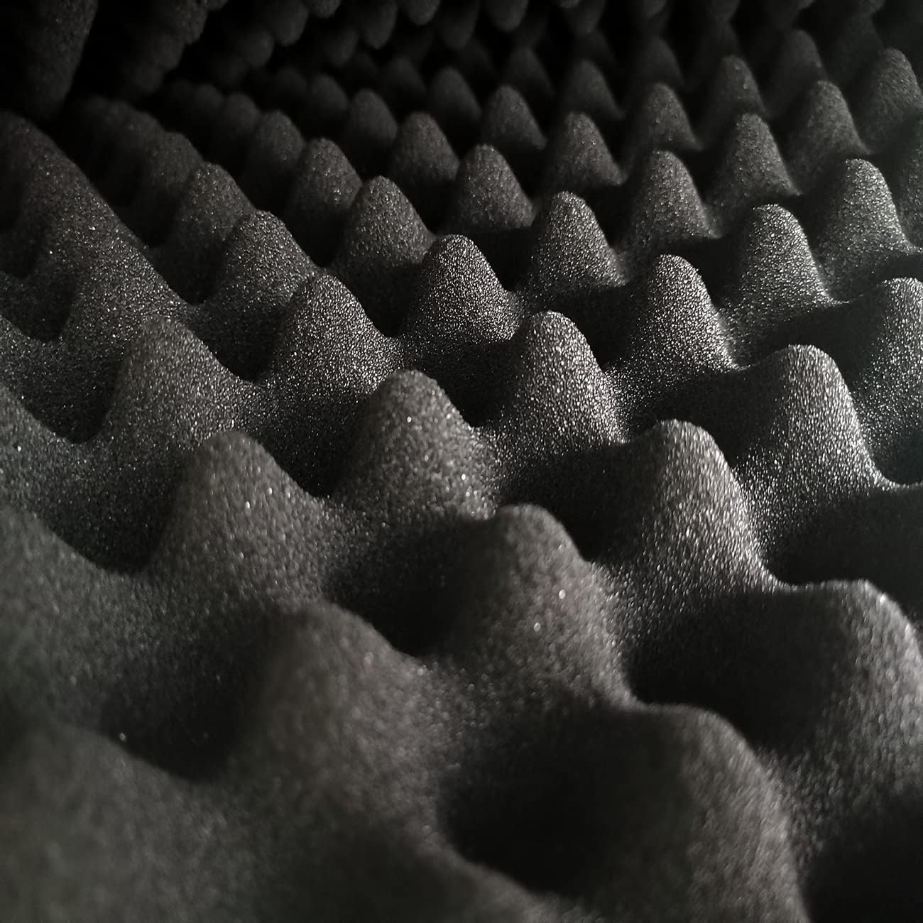 48"X 24"X 2" egg crate foam panel, black sound proof foam panels, acoustic foam, noise cancelling foam studio foam panel, sound panels noise reducing for walls（1 PCS） - view 3