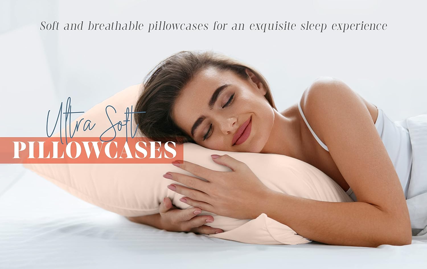 Solid pillowcases 1500 premium hotel quality microfiber - smooth weave, wrinkle and stain resistant, easy slip-on, 2-piece set, king pillowcase, taupe - view 5
