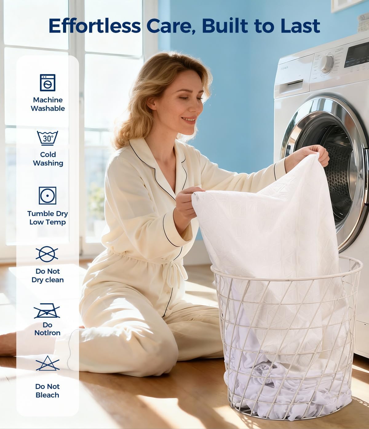Queen Waterproof Mattress Protector, Breathable Cooling Bed Cover | 100% Waterproof TPU, Noiseless 3D Air Fabric, Soft Mattress Pad, 8"-21" Deep Pocket, Machine Washable, OEKO-TEX Safe - view 6