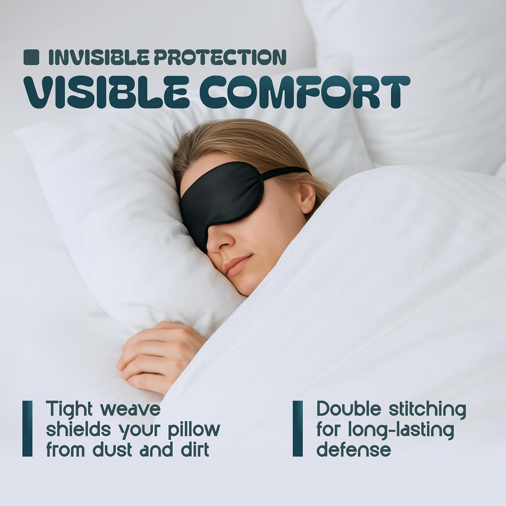King Pillow Covers with Zipper 2 Pack - 20 x 36 Ultra-Soft, Cozy and Noiseless King Pillow Protector, 200 Thread Count, Fade-Resistant Pillow Shams - view 6