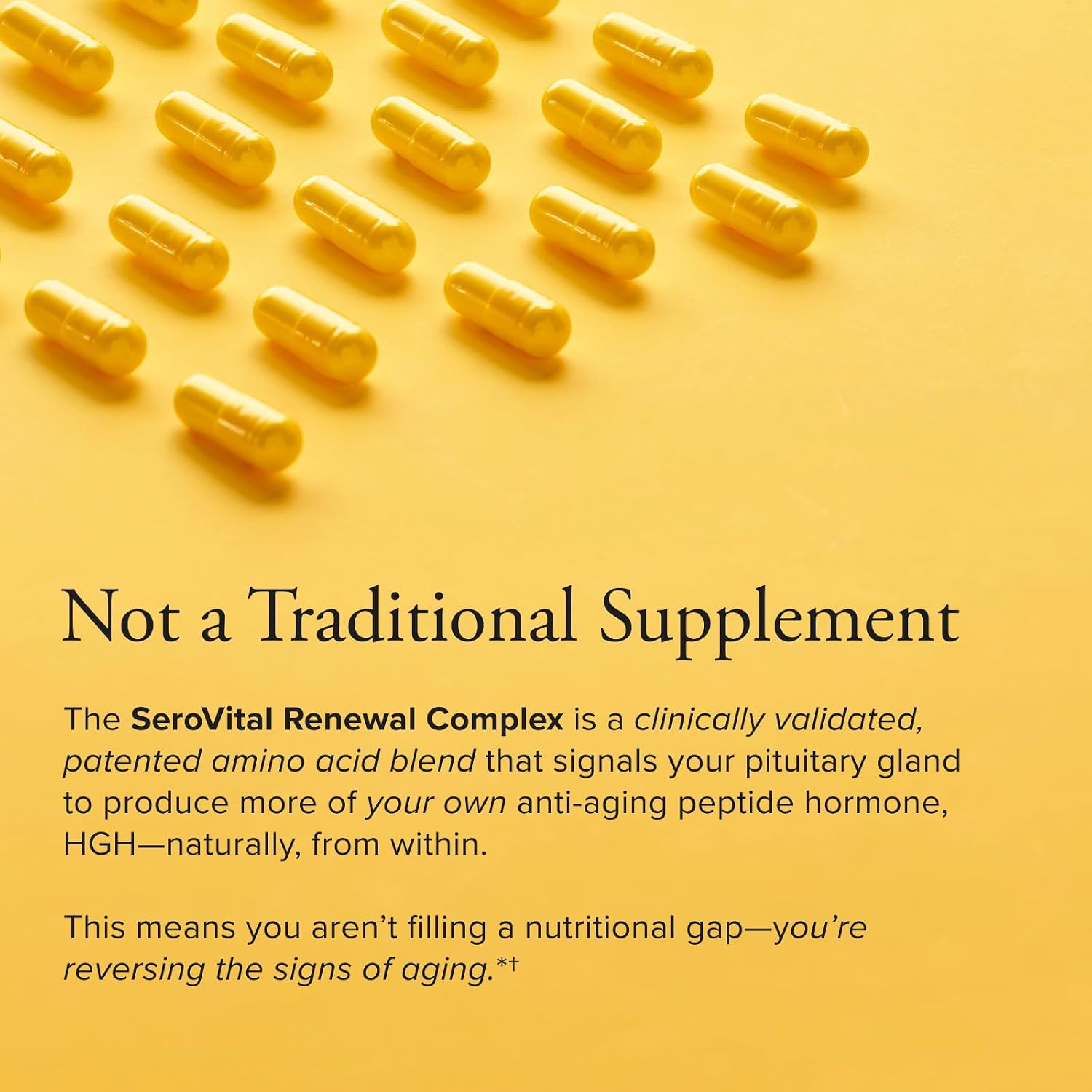Renewal complex - anti aging supplements - amino acids - peptides - improved energy and immunity, better deeper sleep, 30-day supply - view 5