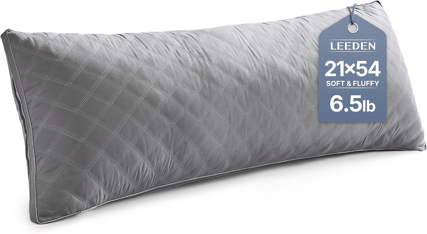 Body Pillow Insert 20 x 54 for Side Sleepers White Support | Soft polyester padding delivers full-body support for side sleepers, maternity rest, reading and daily relaxation. - view 6