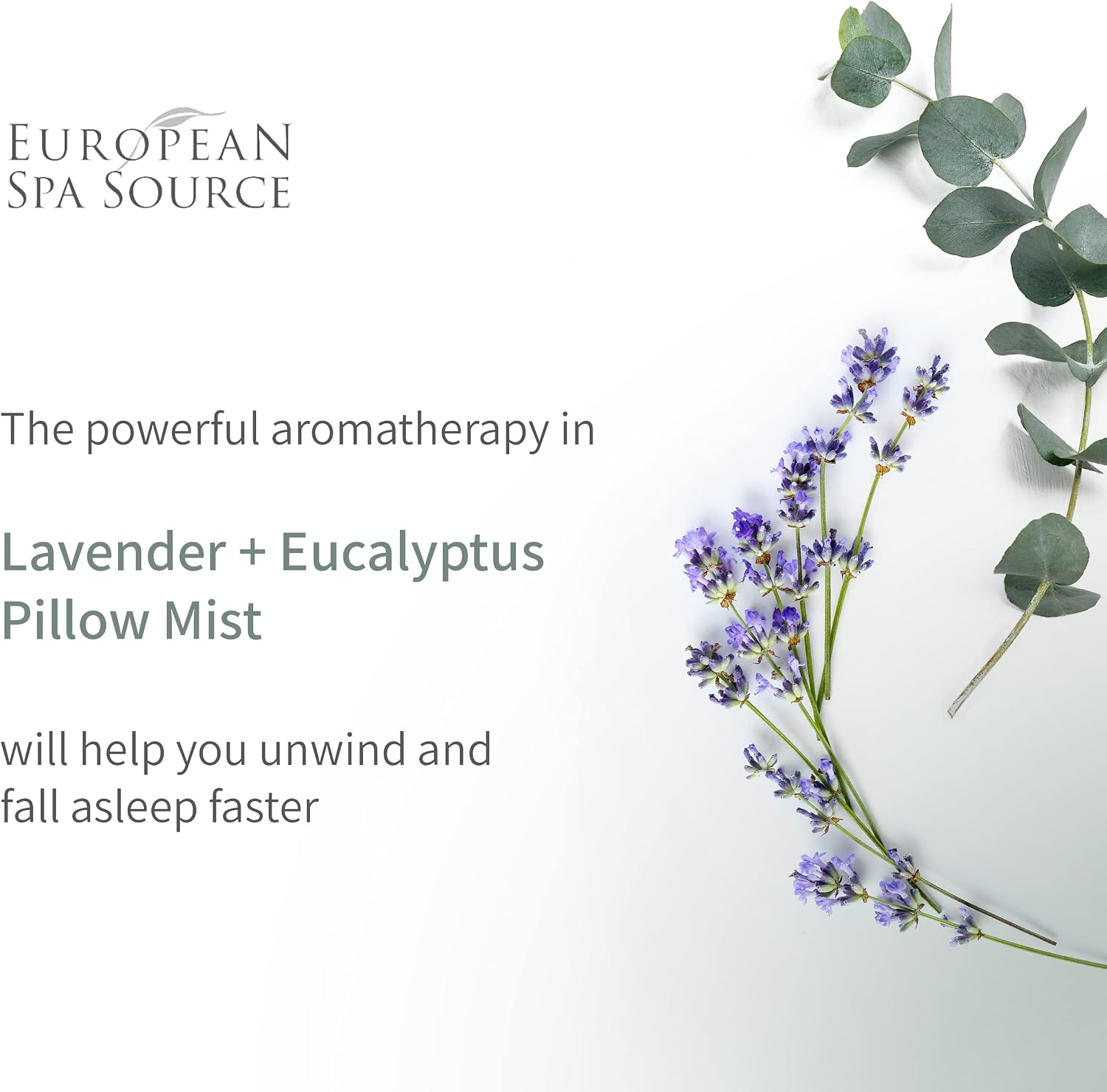 SleepWell Eucalyptus + Lavender Pillow Spray, 4 Fl Oz | Calming Bedtime Linen & Pillow Mist, Aromatherapy for Tension Relief, Promotes Relaxation & Sleep with French Lavender Scent - view 3
