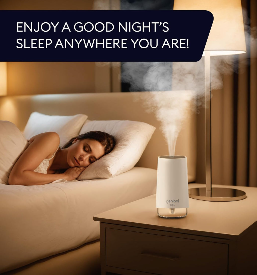 Portable cool mist humidifiers for bedroom & office - ultrasonic humidifier for home, baby, small room with auto shut off, 250ML easy to clean water tank - view 4