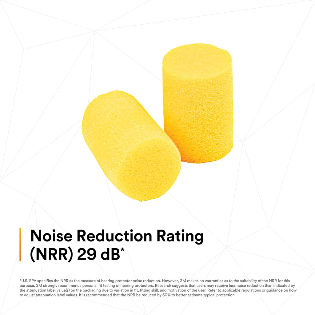 Ear plugs, classic 312-1201, 200 pairs of disposable earplugs, 1 pair/poly bag, uncorded, noise reduction rating 29 dB NRR, foam, regular size, roll down, compliant with ANSI/ASA S12.71-2018 - view 6