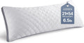 Body Pillow Insert 20 x 54 for Side Sleepers White Support | Soft polyester padding delivers full-body support for side sleepers, maternity rest, reading and daily relaxation.