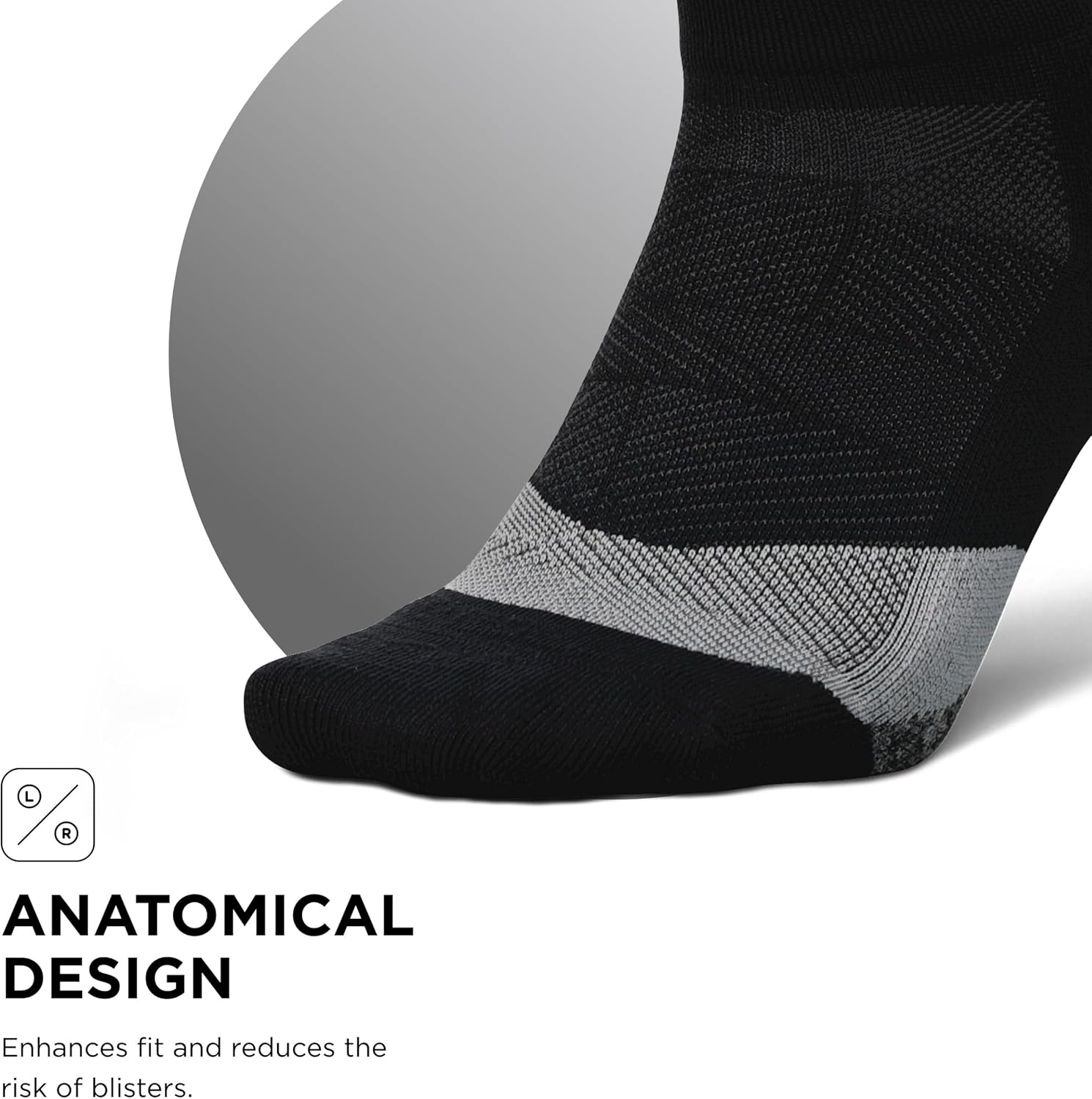 Elite Light Cushion Mini Crew Sock - Sport Sock with Targeted Compression - view 5