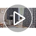 Blue Blackout Floral Curtains, Bedroom, 100X84 Inches, 1 Panel - view 7
