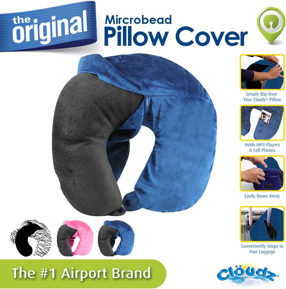 Washable Travel Neck Pillow Cover - Blue - view 2