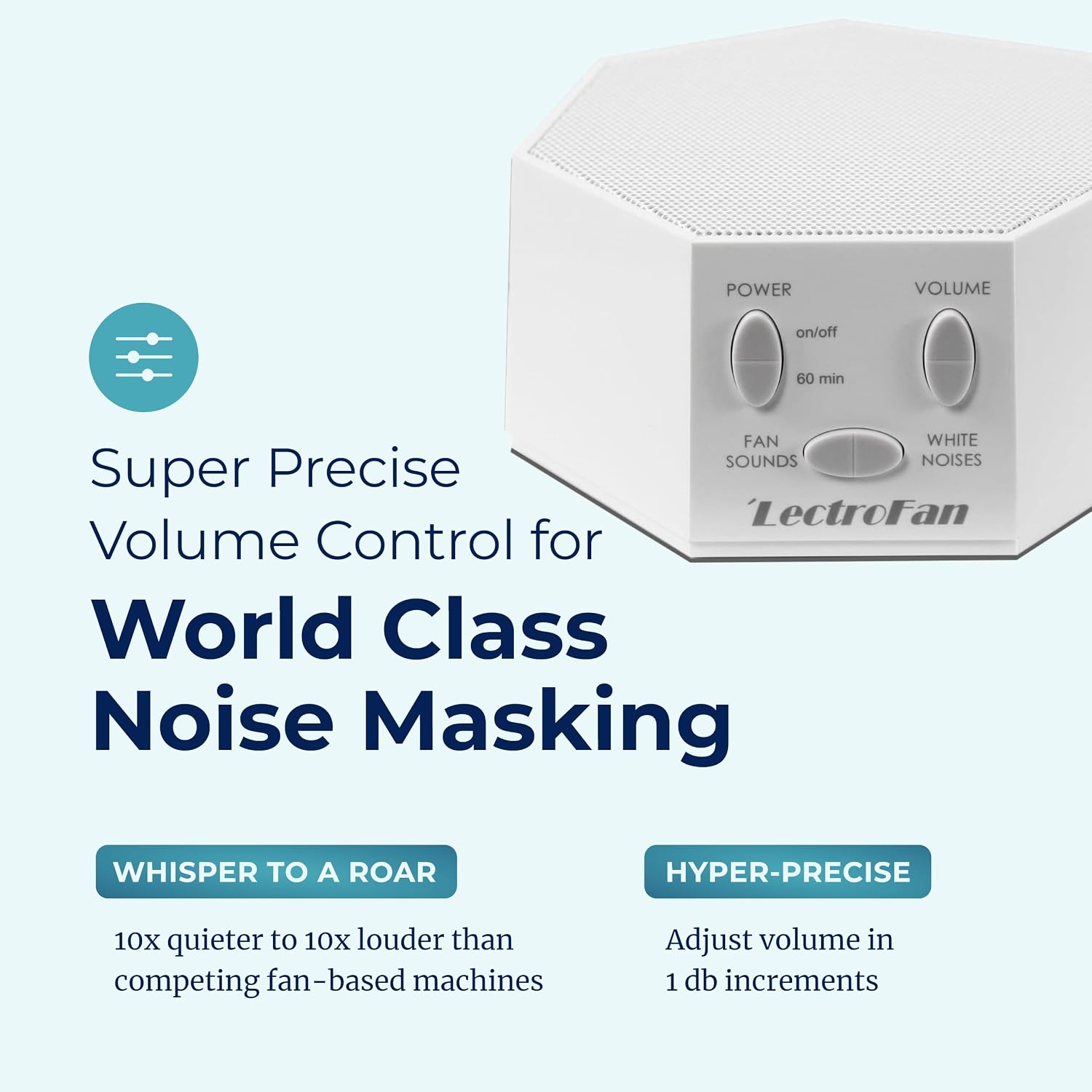 Soothing sound machine for sleep - global power edition - built-in sleep timer - compact design - relaxation support - white - view 4