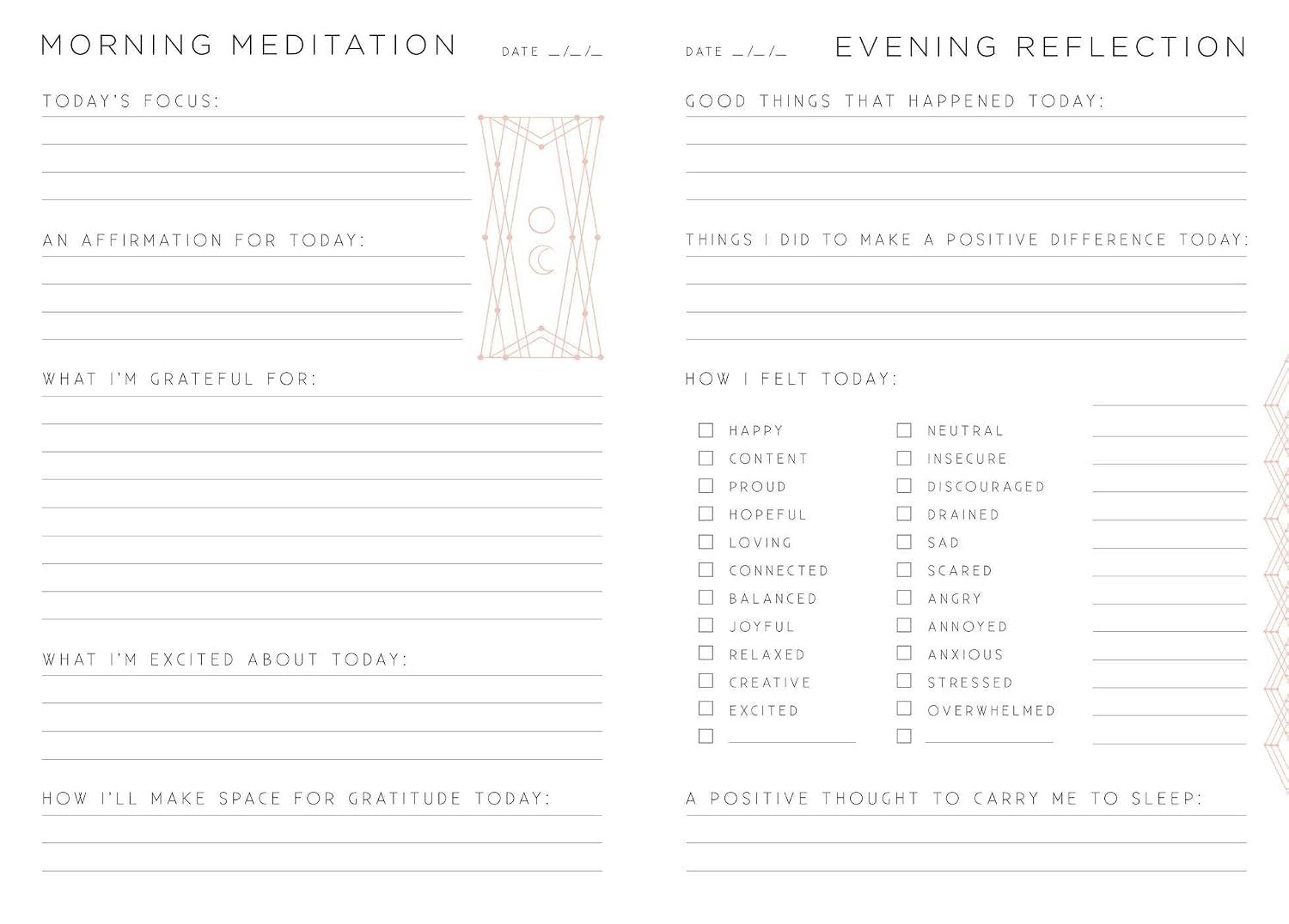 Gratitude: a day and night reflection journal (inner world) - view 5