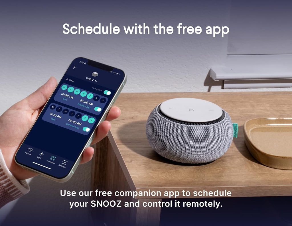 Original Smart White Noise Sound Machine, Real Fan Inside for Sleep | Natural Sound from a Real Fan, Non-Looping White Noise, App Scheduler, 10 Levels, Masks Snoring, Office Privacy & Neighbors - view 4