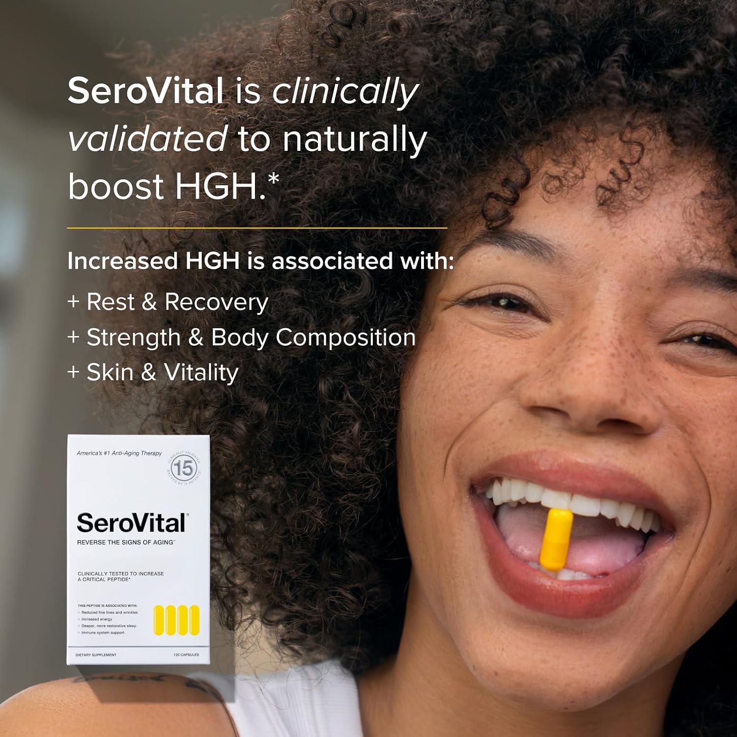 Renewal complex - anti aging supplements - amino acids - peptides - improved energy and immunity, better deeper sleep, 30-day supply - view 2