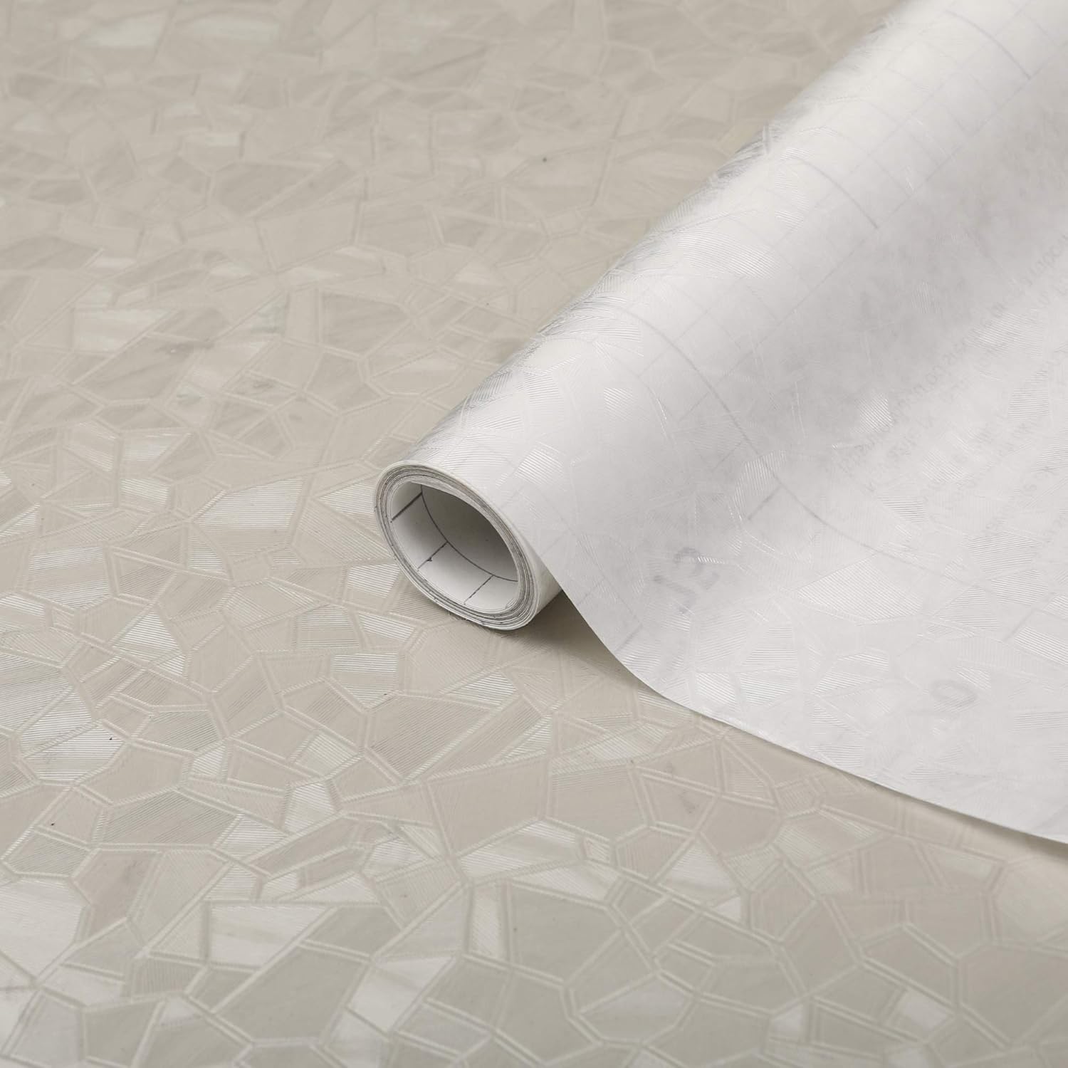 346-0166 Self-Adhesive Privacy Glass Window Film, Splinter, 17" x 78" Roll