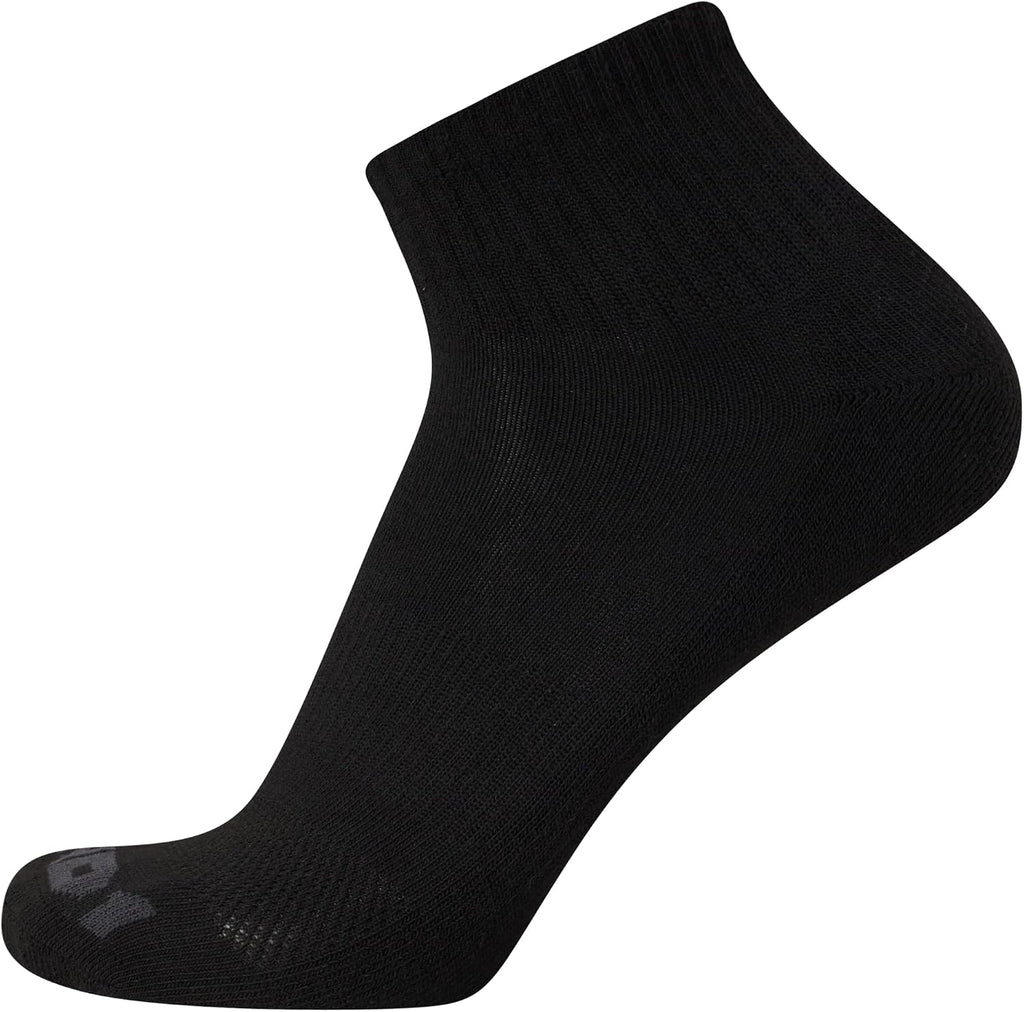 Mens Quarter Socks 12 Pack Cushioned Athletic Ankle Socks | Moisture-Wicking Breathable Comfort, Arch Support, Reinforced Heel and Toe, Soft Stretch Fit for Sports, Running and Gym - view 6