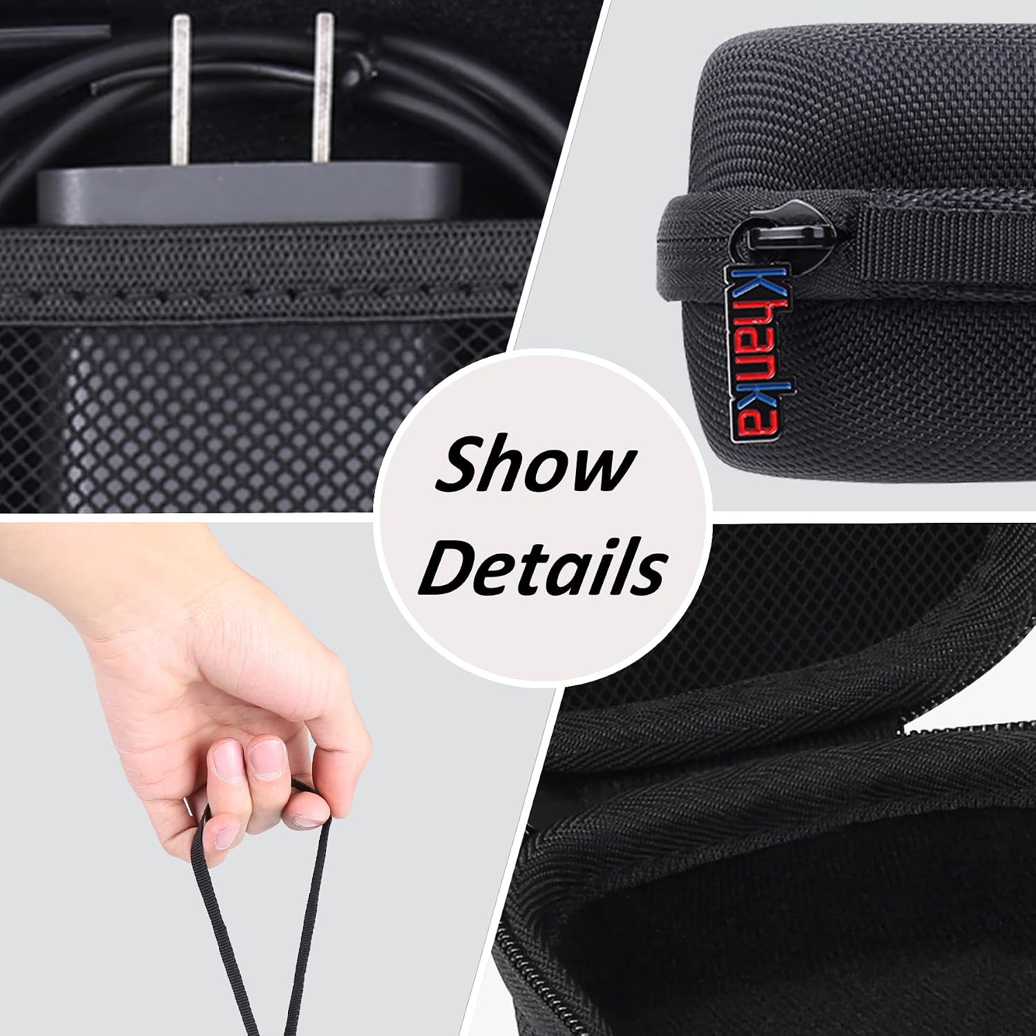 Hard Case for Iseyyox/RTOPS/Hicober/UCOMX Nano 3-in-1 Wireless,Black | EVA Hard Shell, Mesh Pocket Accessory Storage, Impact Resistant Protection, Water Resistant Protection, Protective Case Only - view 7