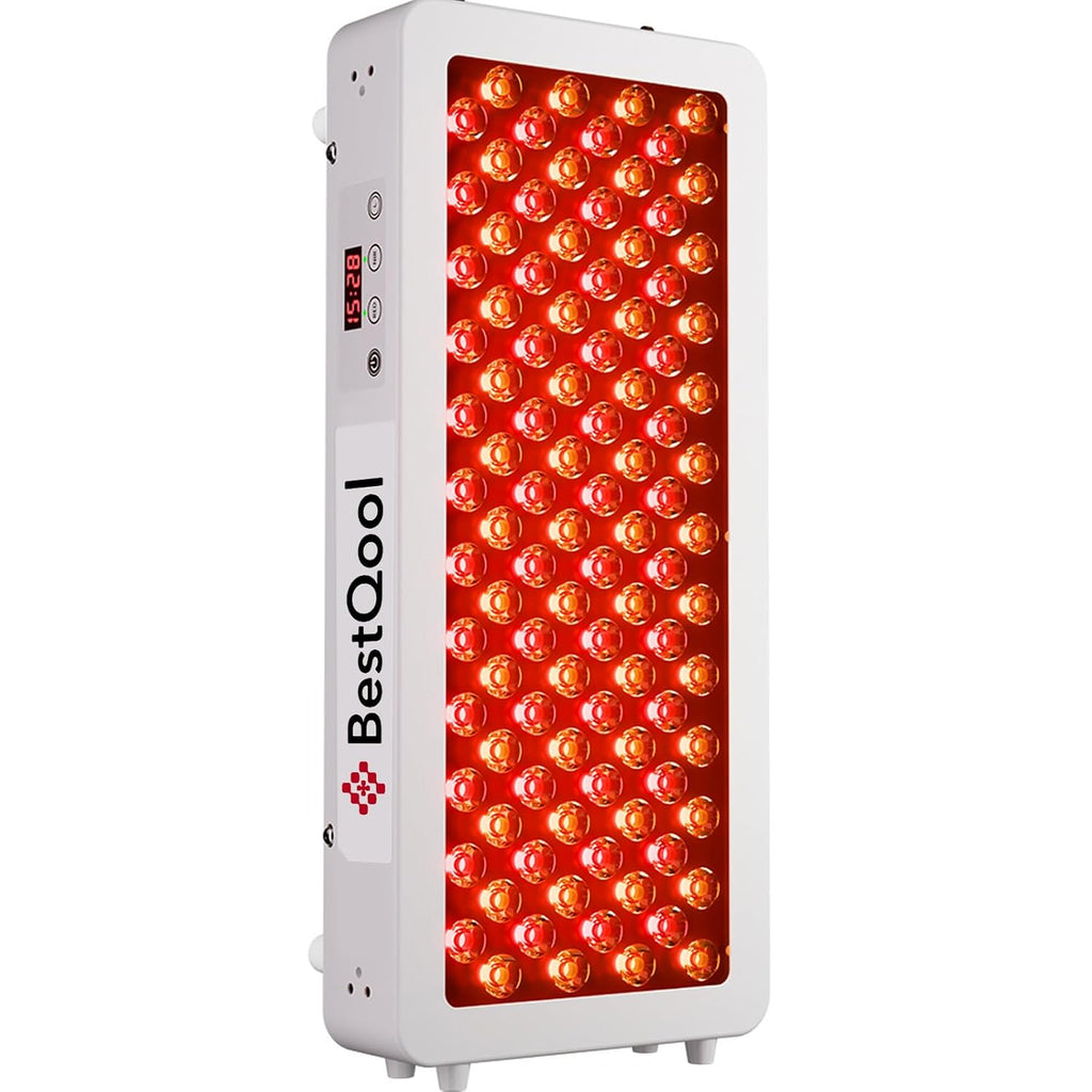 Red light therapy panel, 4 wavelengths infrared for body, 160W | 100 LEDs elite grade dual chip red and infrared light therapy, high power infrared light therapy lamp, modular design