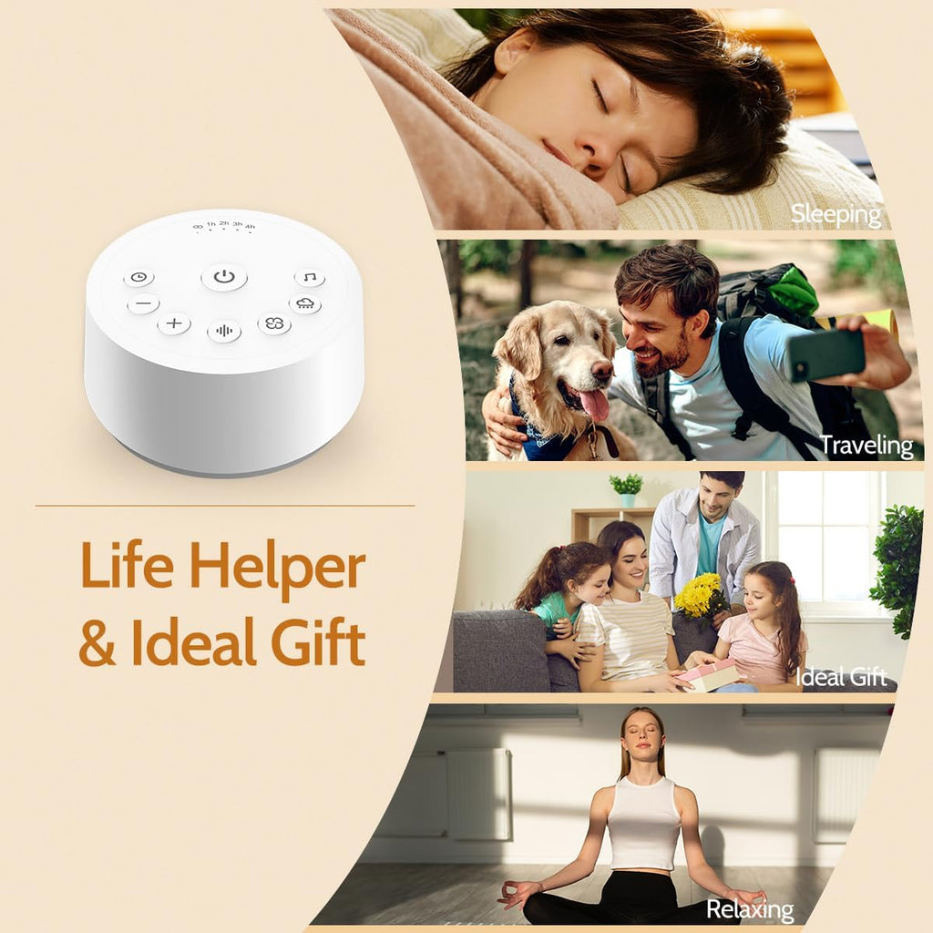 Sound Machines Sleep White Noise Machine with 25 Soothing Sounds 32 Volume Levels 5 Timers and 4 Sound Categories and Memory Function for Kids Adults and Home - view 7