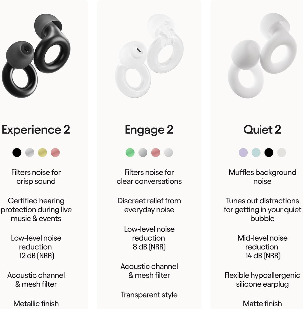 Experience ear plugs - stylish certified hearing protection | 17dB SNR noise reduction (high-fidelity). For concerts, festivals, live events, musicians, sports, DJs & nightlife - view 8