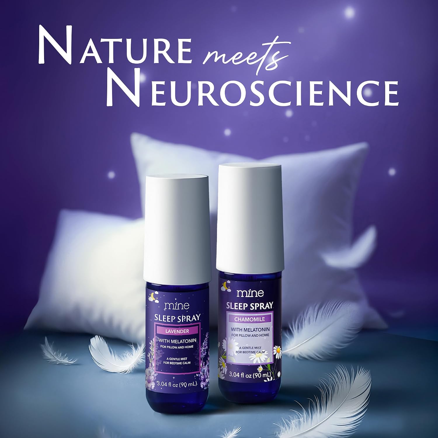 Lavender Sleep Spray with Melatonin - Natural Pillow Mist for Deep Sleep - Calming Lavender Linen Bed Spray for Adults, Gifts for Teen Girls and Women - view 2